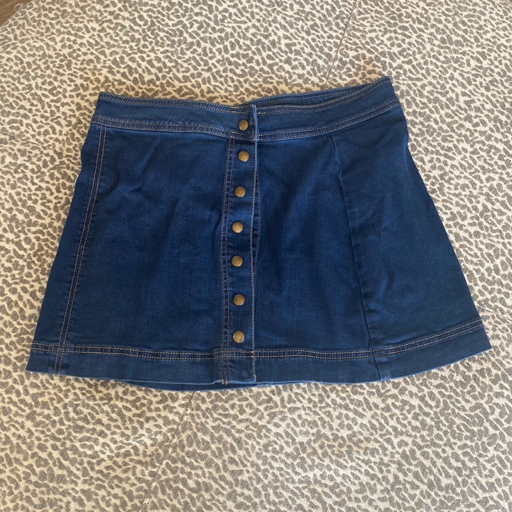 Free people denim skirt